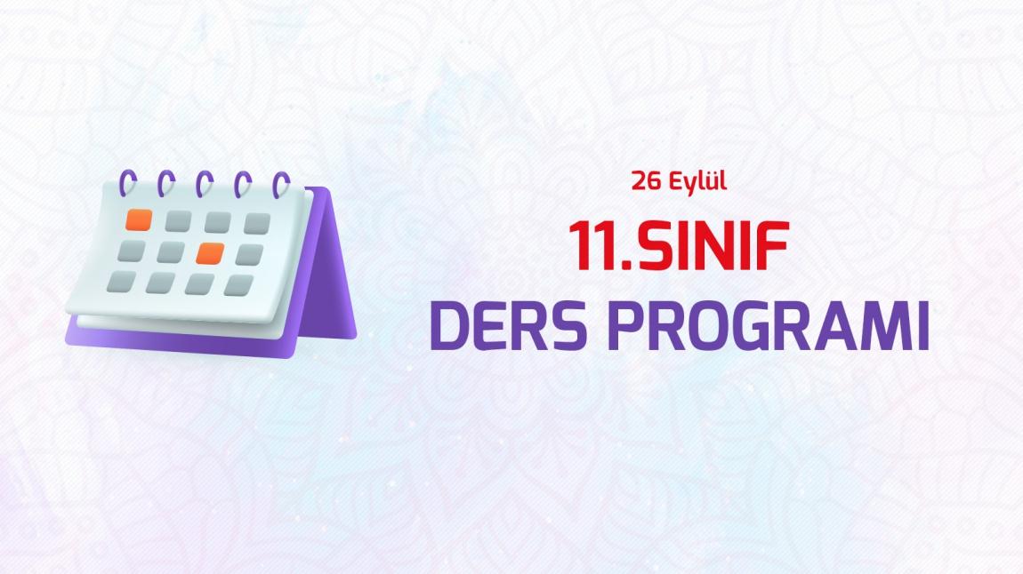 11.Sınıf Ders Programı